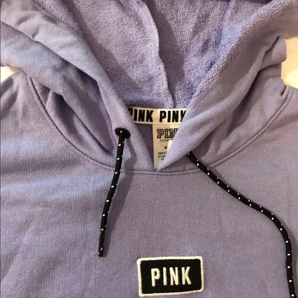 PINK VICTORIA'S SECRET CROPPED PULLOVER Violet - Picture 3 of 8